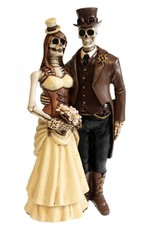 NemesisNow Collectables - Steampunk Skeletons Wedding Couple "I Do" - Nemesis Now