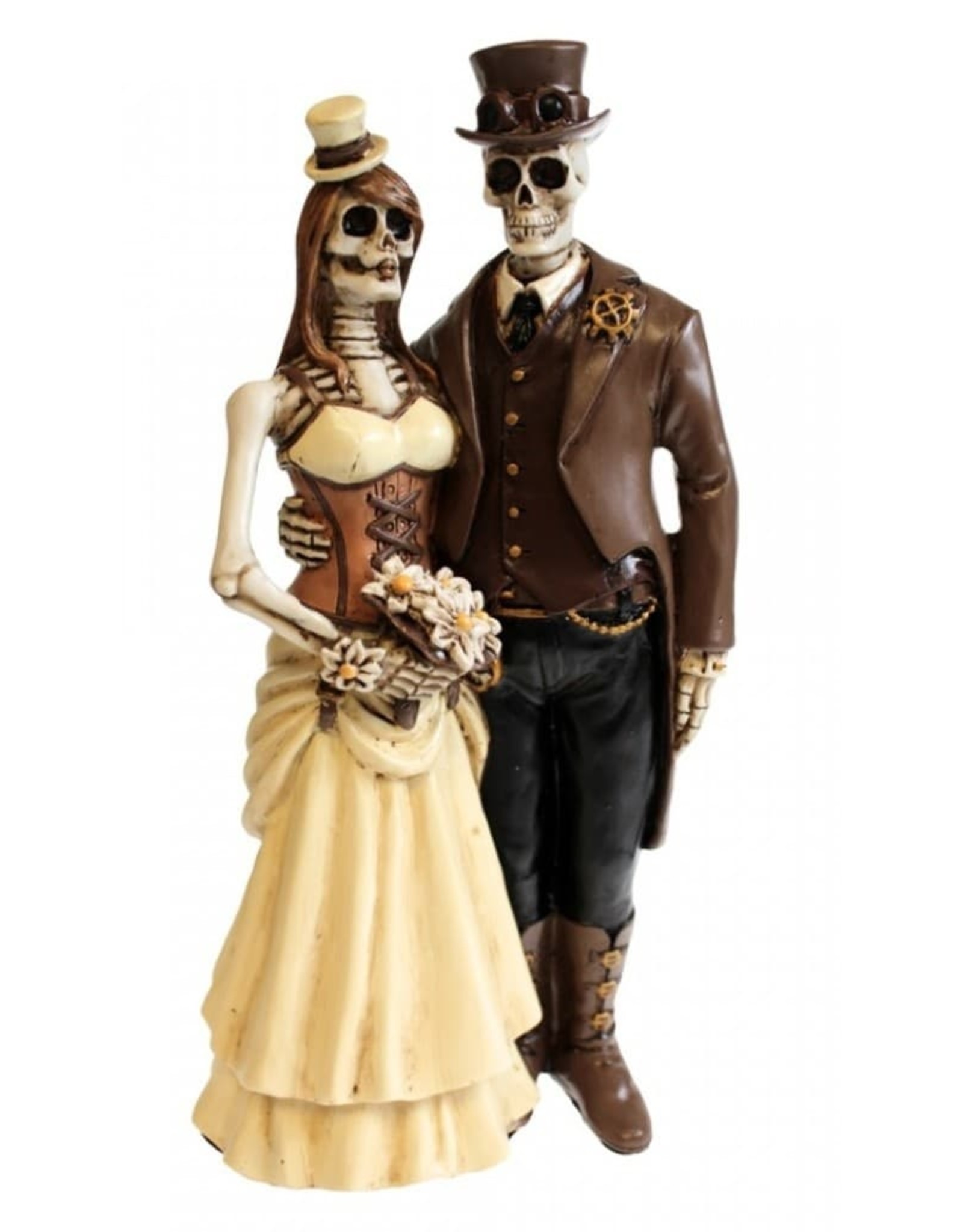 NemesisNow Collectables - Steampunk Skeletten Bruidspaar "I Do" - Nemesis Now