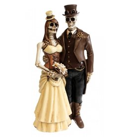 NemesisNow Steampunk Skeletons Wedding Couple "I Do" - Nemesis Now