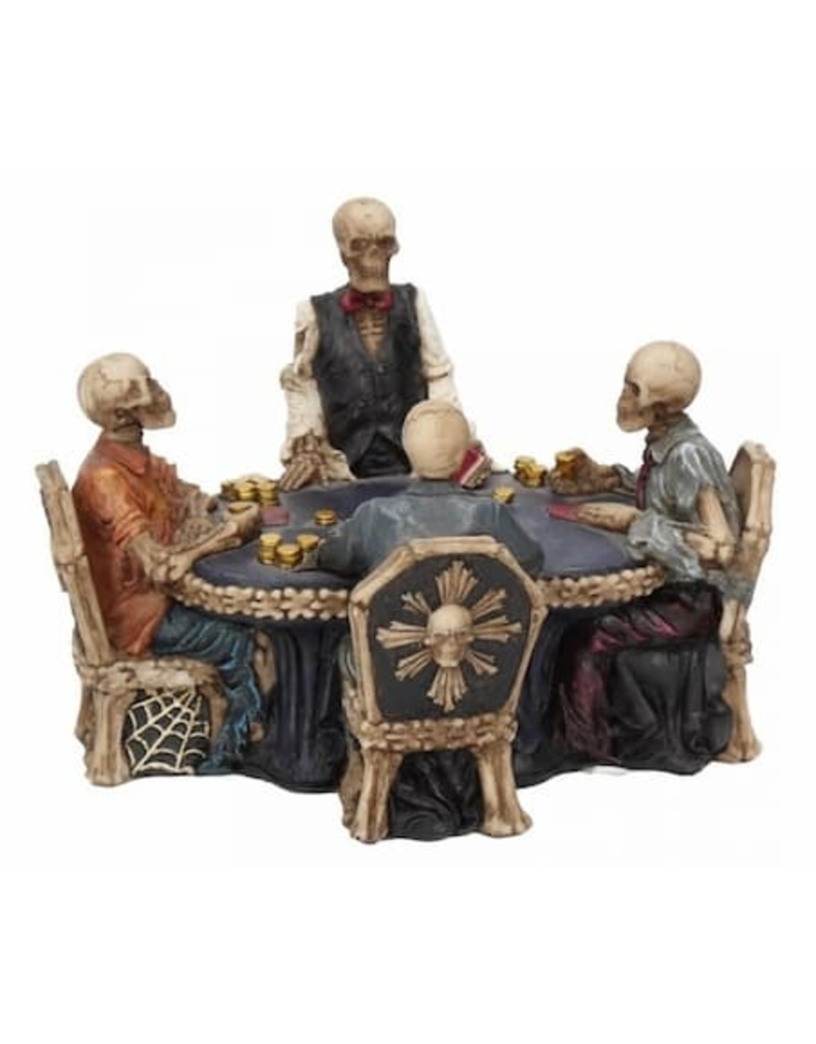 NemesisNow Collectables - Poker table with Skeletons End Game Nemesis Now