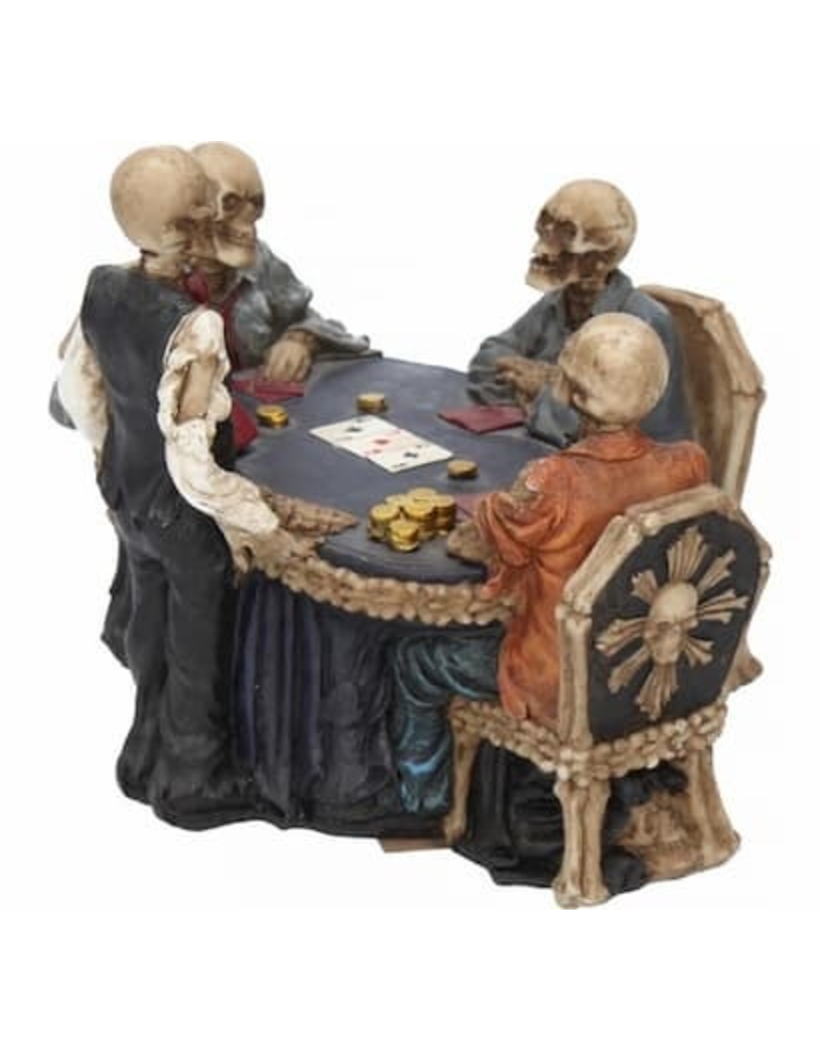 NemesisNow Collectables - Poker table with Skeletons End Game Nemesis Now