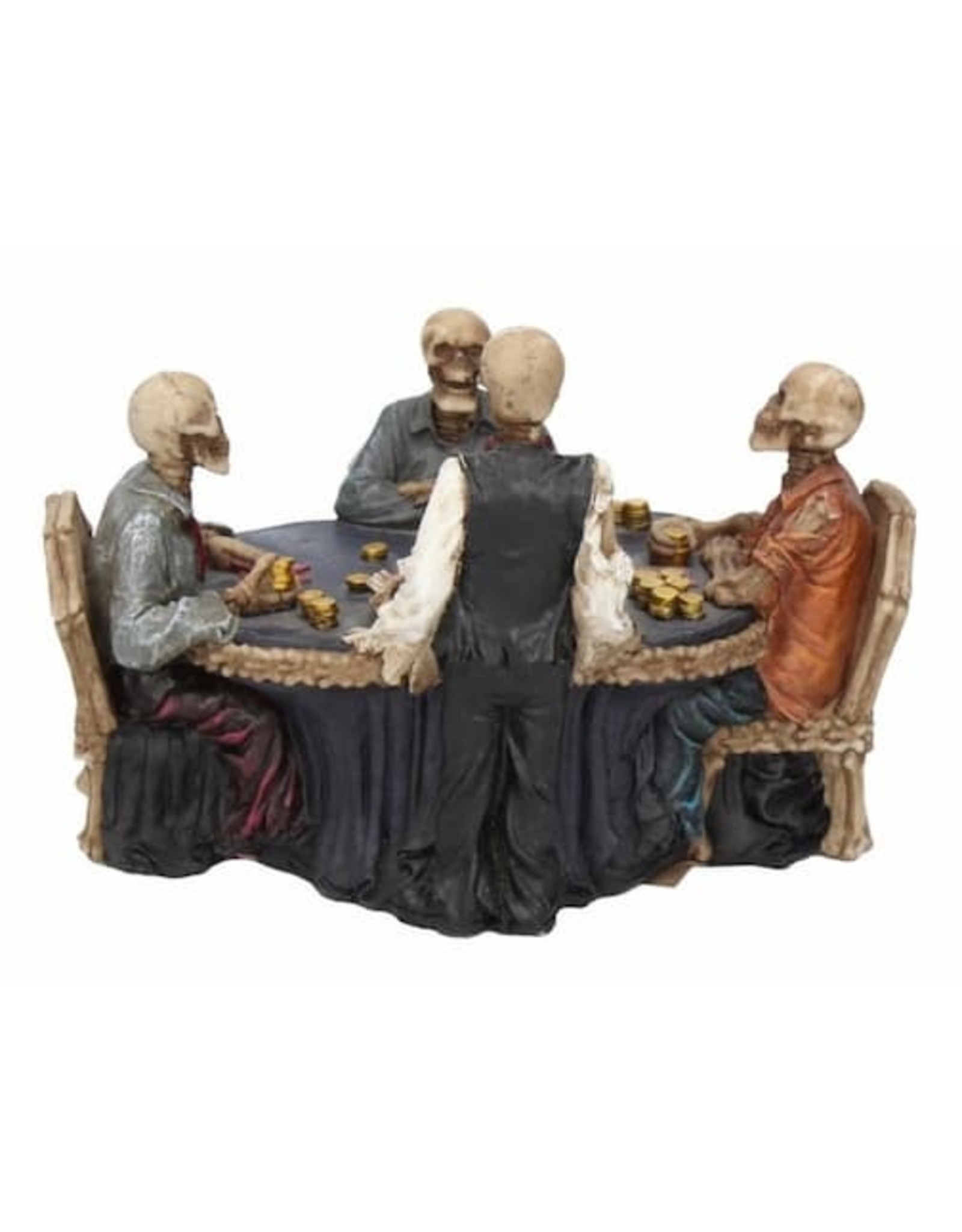 NemesisNow Collectables - Poker table with Skeletons End Game Nemesis Now