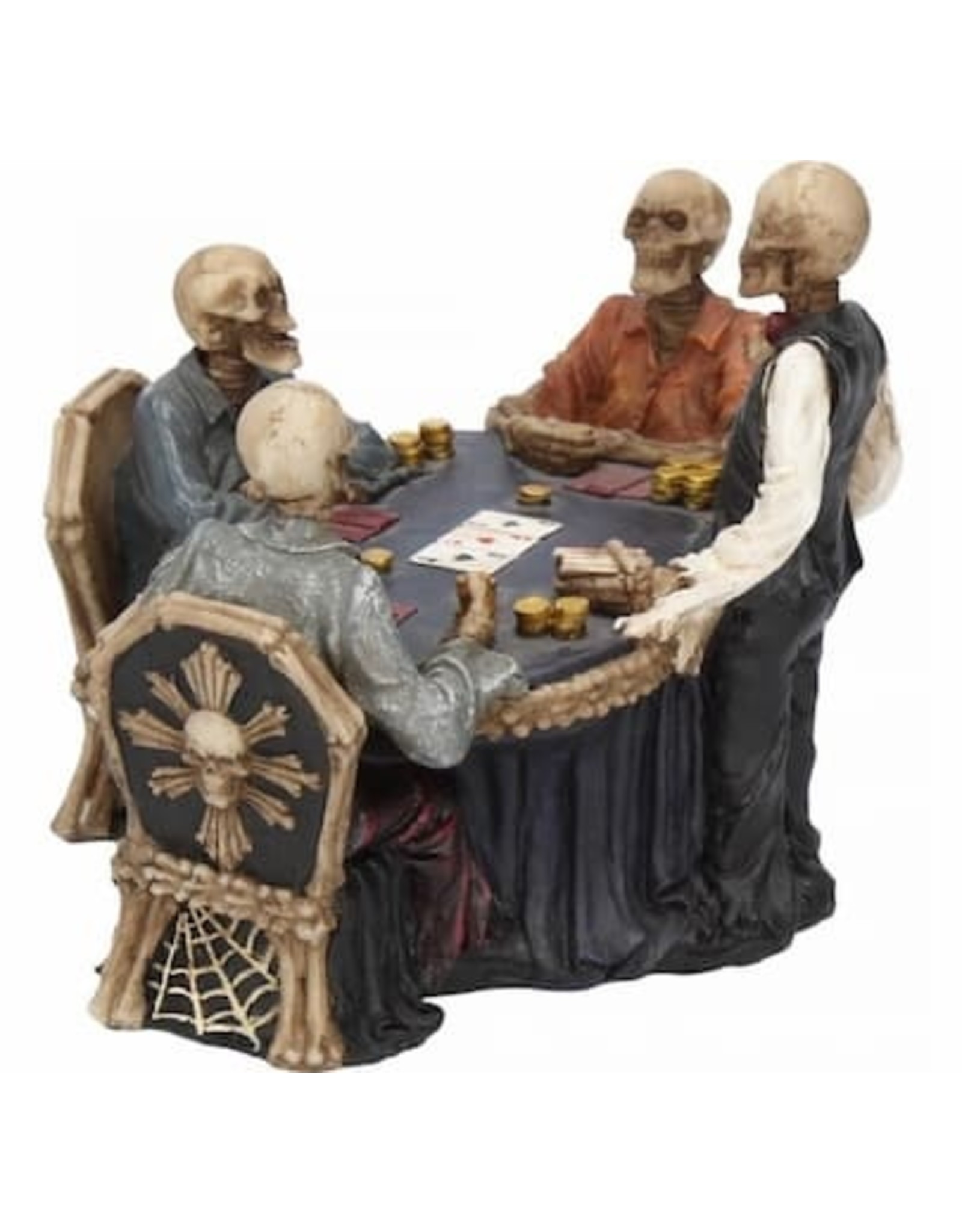 NemesisNow Collectables - Poker table with Skeletons End Game Nemesis Now