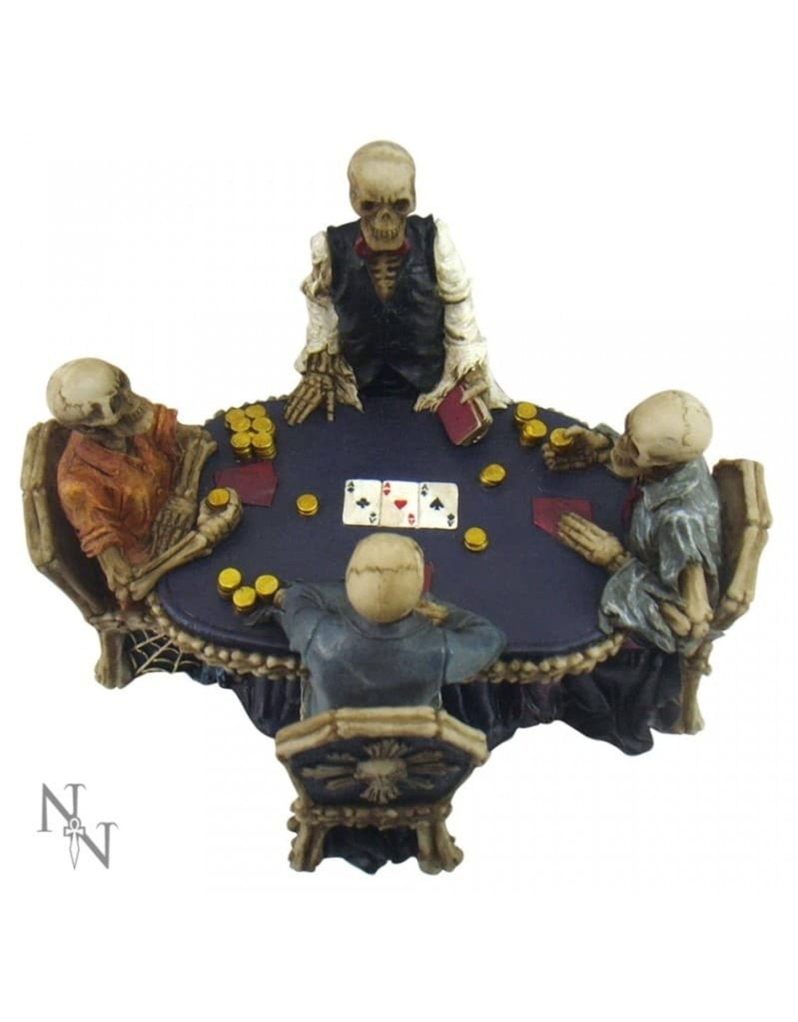 NemesisNow Collectables - Poker table with Skeletons End Game Nemesis Now