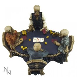 NemesisNow Poker table with Skeletons End Game Nemesis Now