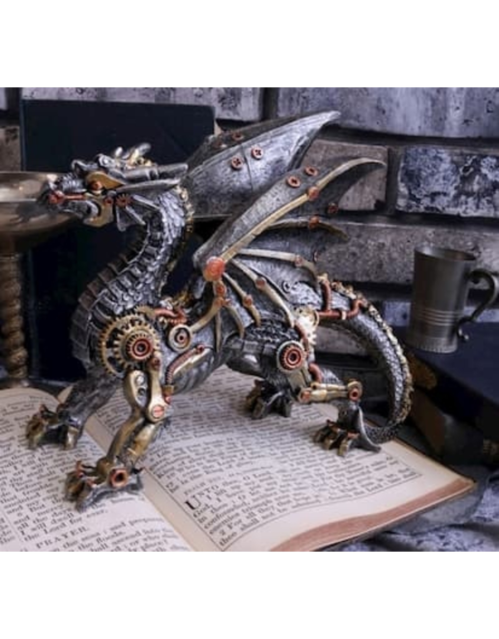 Alator Gothic and Steampunk accessories - Steampunk Dragon Dracus Machina by Nemesis Now