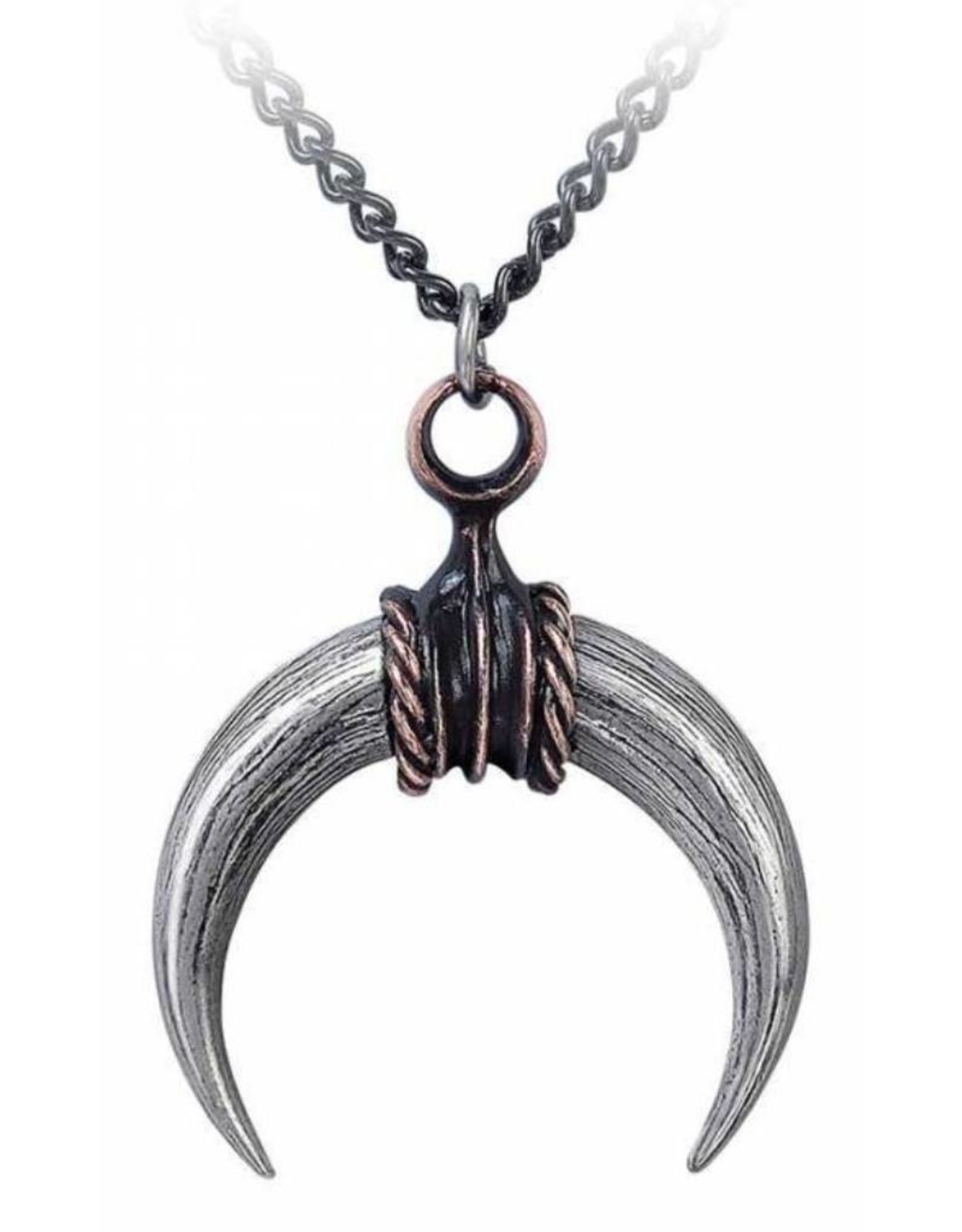 Alchemy Gothic jewellery Steampunk jewellery -  Gothic necklace  Bull's horns Mithras - Alchemy