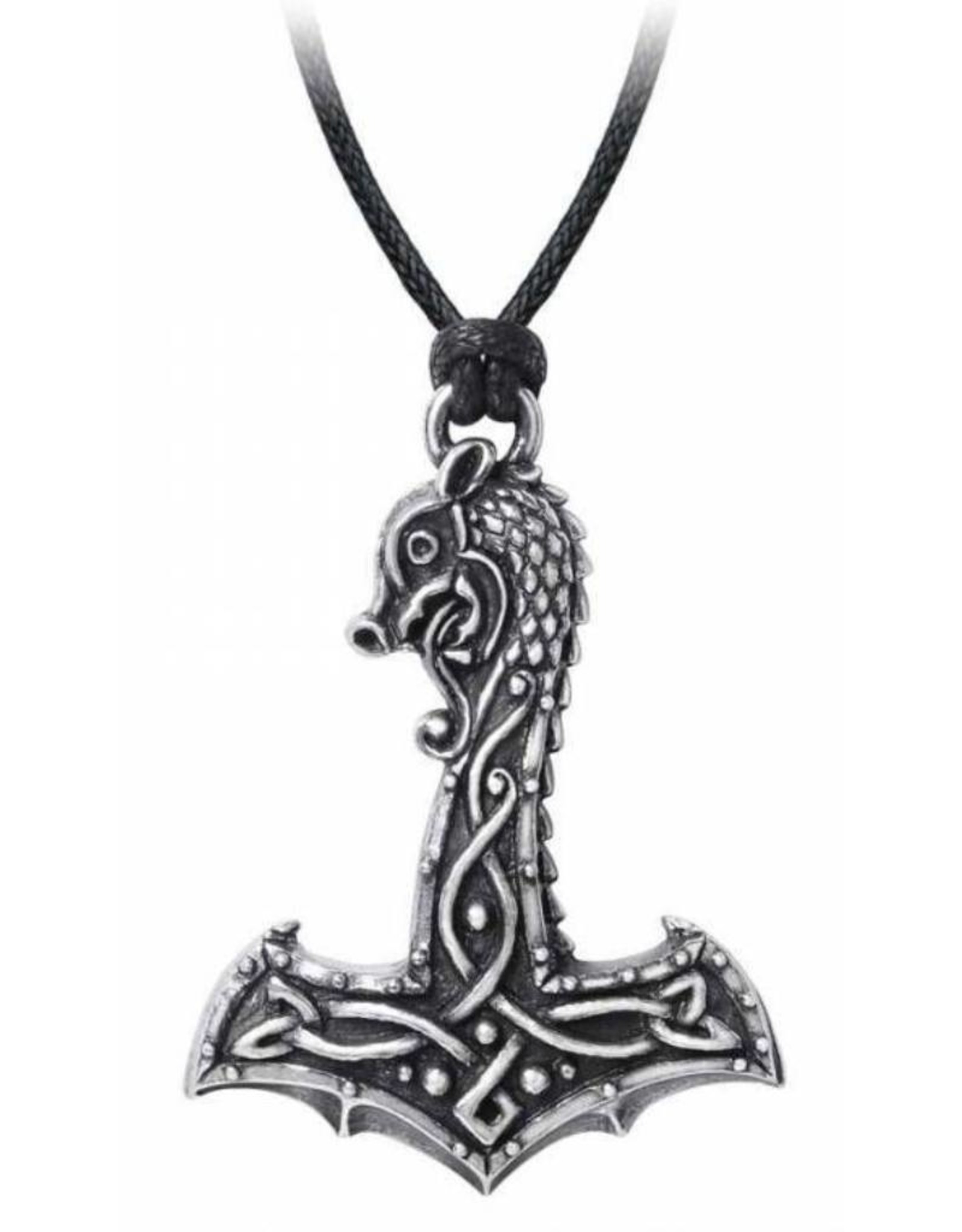 Alchemy Gothic sieraden Steampunk sieraden - Alchemy Drakkar Hammer Ketting Keltisch