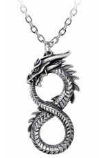 Alchemy Gothic jewellery Steampunk jewellery - Dragon necklace Infinity Dragon - Alchemy