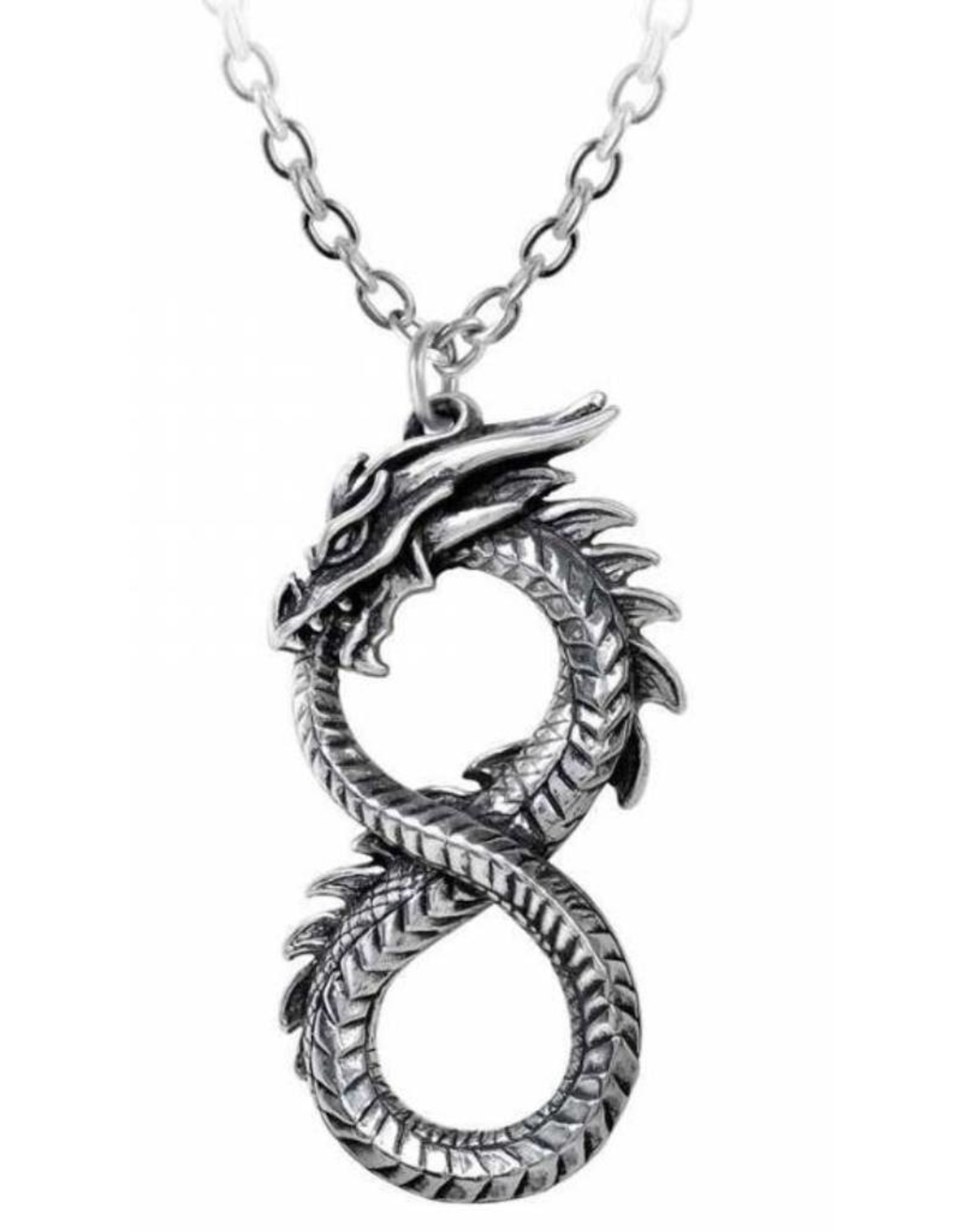 Alchemy Gothic jewellery Steampunk jewellery - Dragon necklace Infinity Dragon - Alchemy