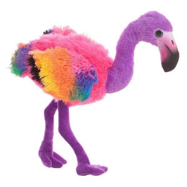 rainbow flamingo plush