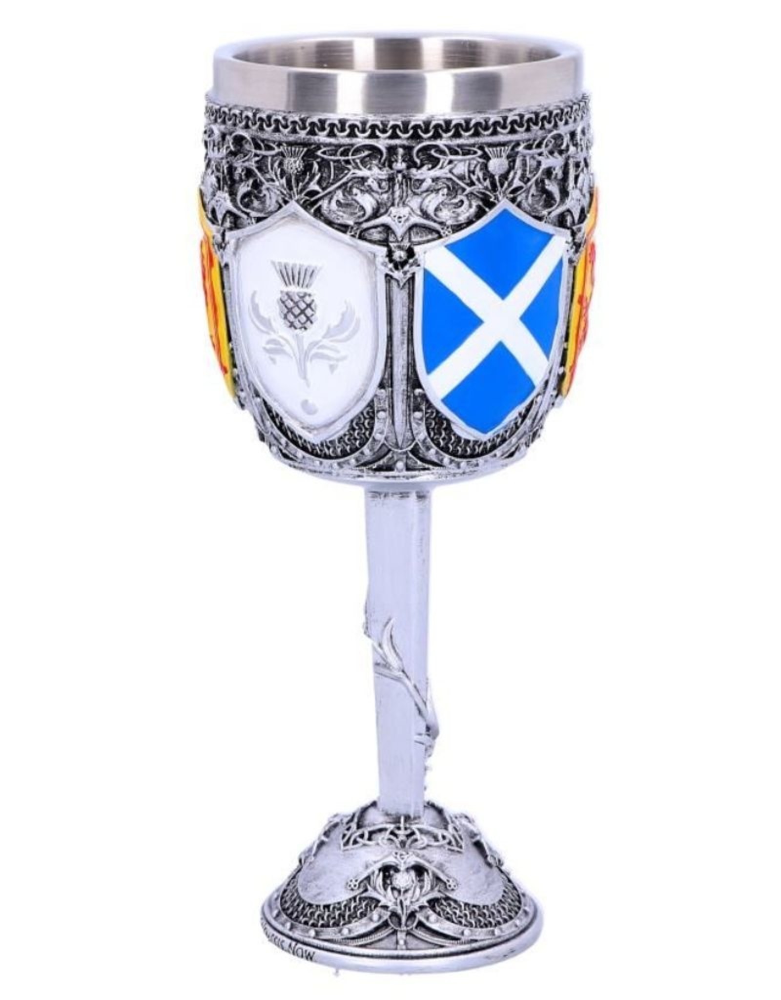 Alator Tankards and Goblets - Goblet of the Brave Scottish Shield - Nemesis Now