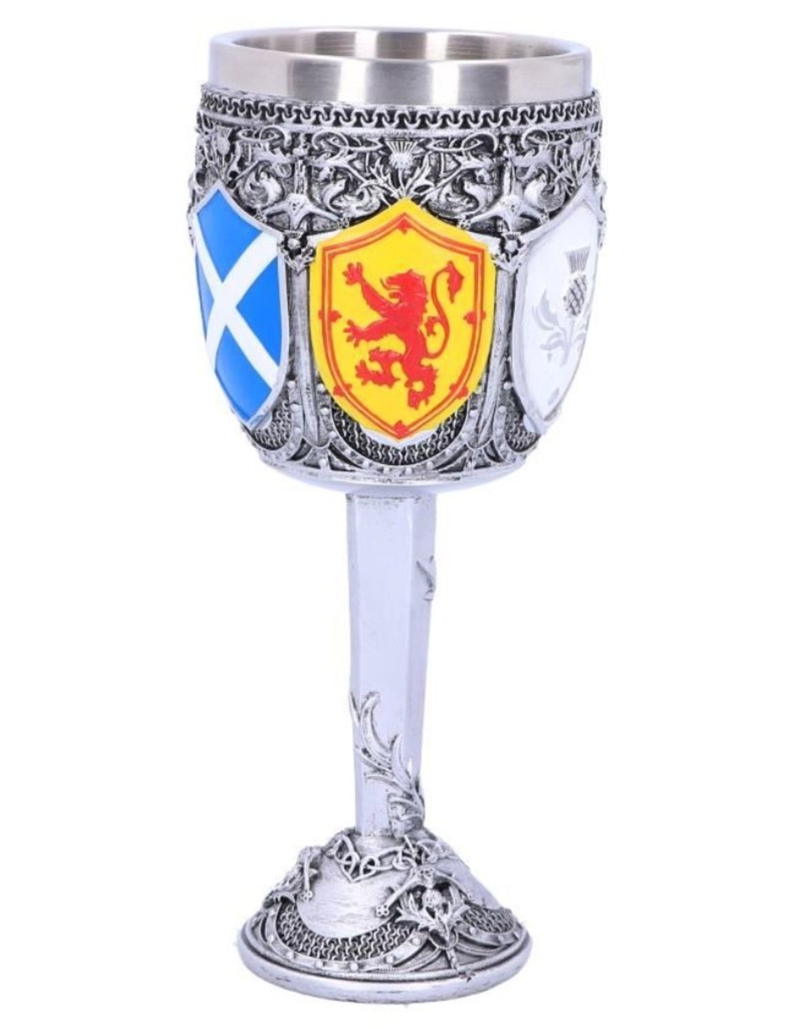 Alator Tankards and Goblets - Goblet of the Brave Scottish Shield - Nemesis Now