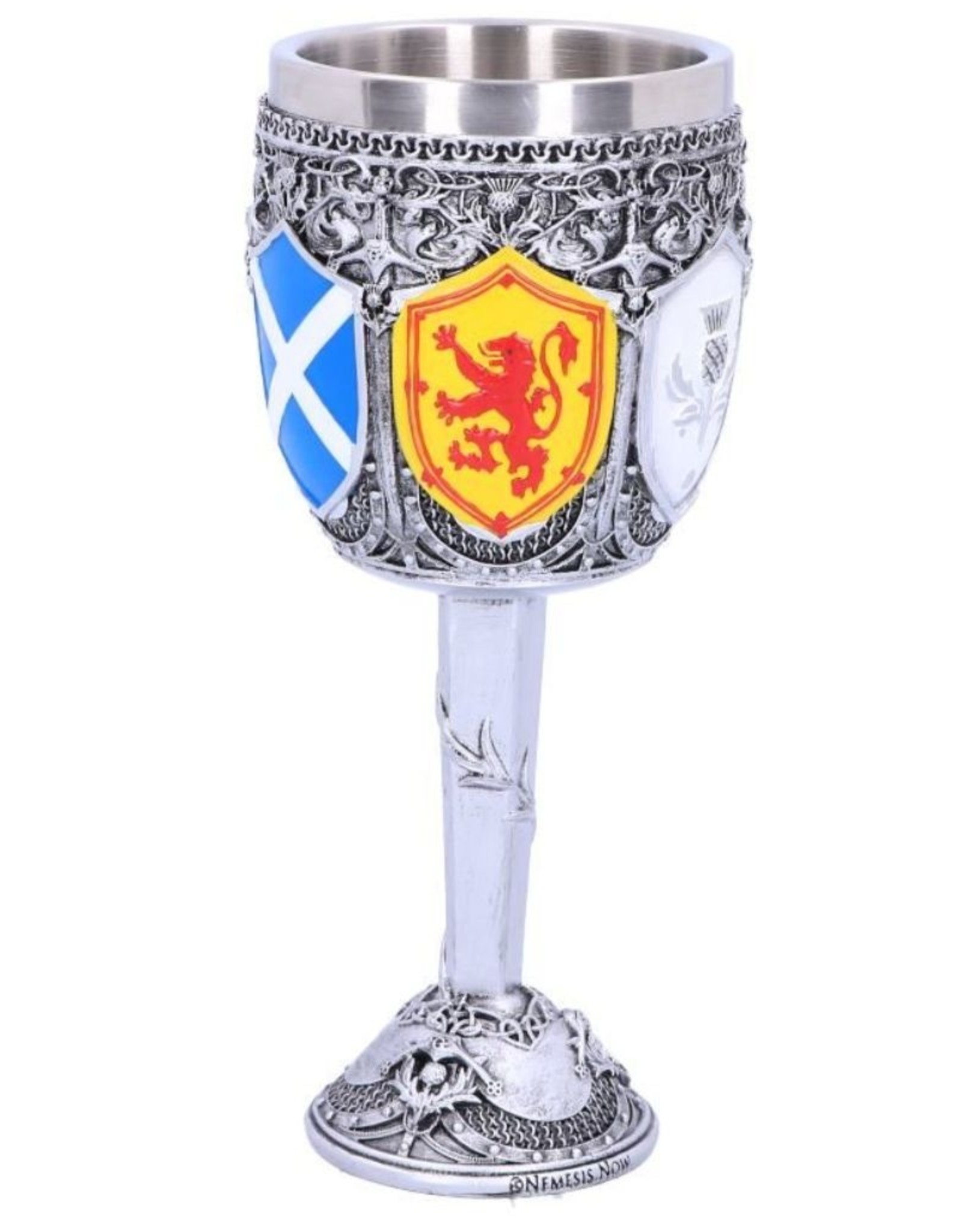 Alator Tankards and Goblets - Goblet of the Brave Scottish Shield - Nemesis Now