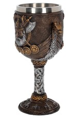 NemesisNow Tankards and Goblets - Valhalla Goblet Viking Dragon Boat - Nemesis Now