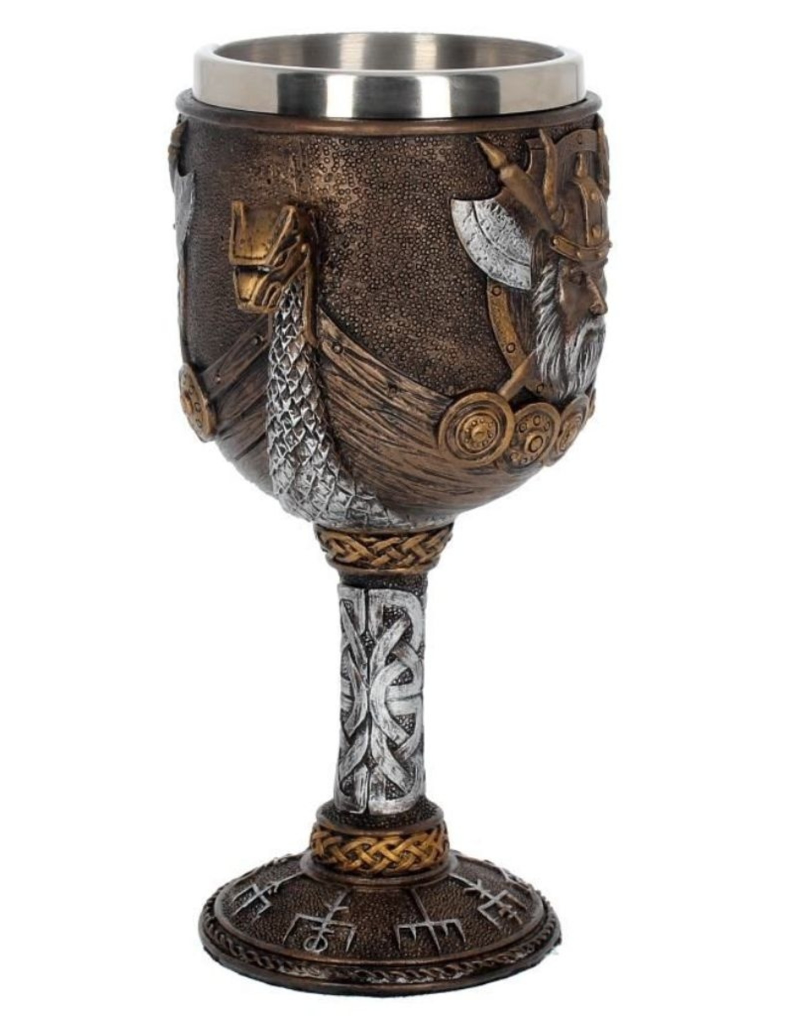 NemesisNow Tankards and Goblets - Valhalla Goblet Viking Dragon Boat - Nemesis Now