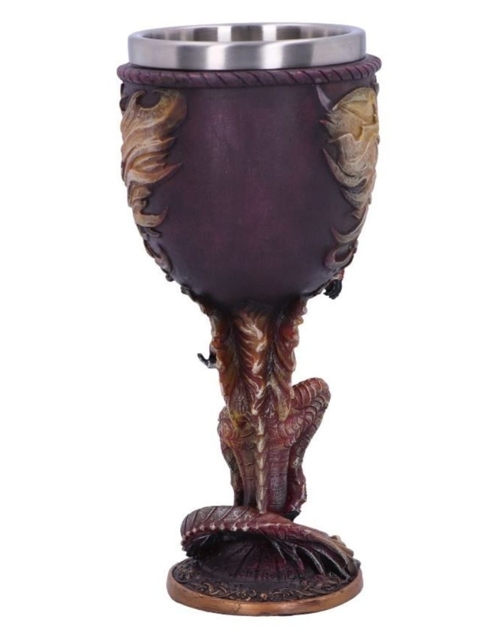 Ruth Thompson Tankards and Goblets - Ruth Thompson Flame Blade Red Fire Dragon Goblet