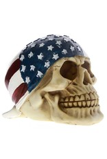 Dark Desire Skulls, Skeletons and Dragons - Skull wearing American Flag bandana