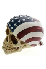 Dark Desire Skulls, Skeletons and Dragons - Skull wearing American Flag bandana