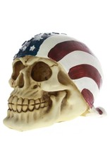 Dark Desire Skulls, Skeletons and Dragons - Skull wearing American Flag bandana