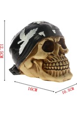 Dark Desire Skulls, Skeletons and Dragons - Skull wearing cannabis bandana