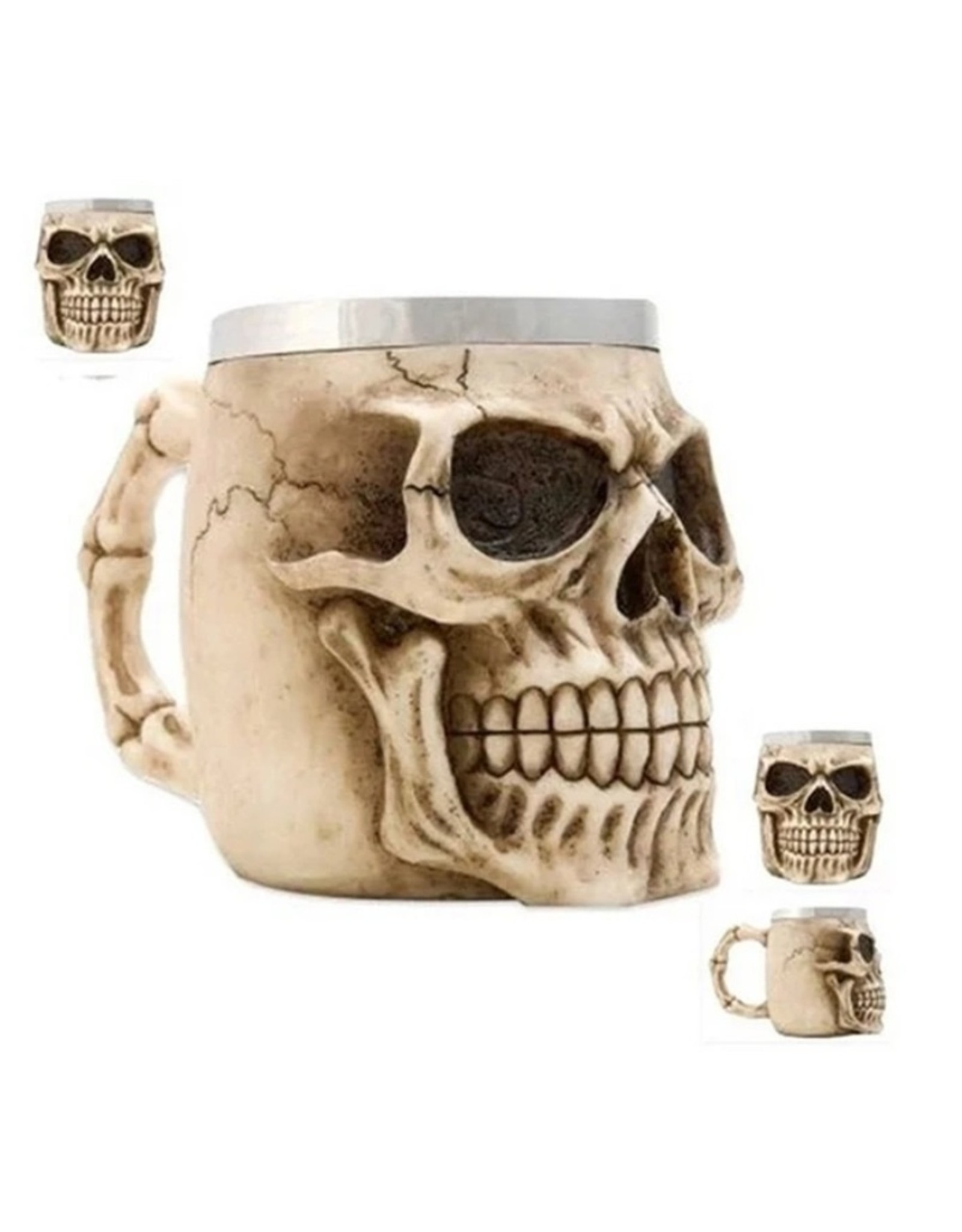 Dark Desire Tankards and mugs - Gothic tankard Skull (natural color)