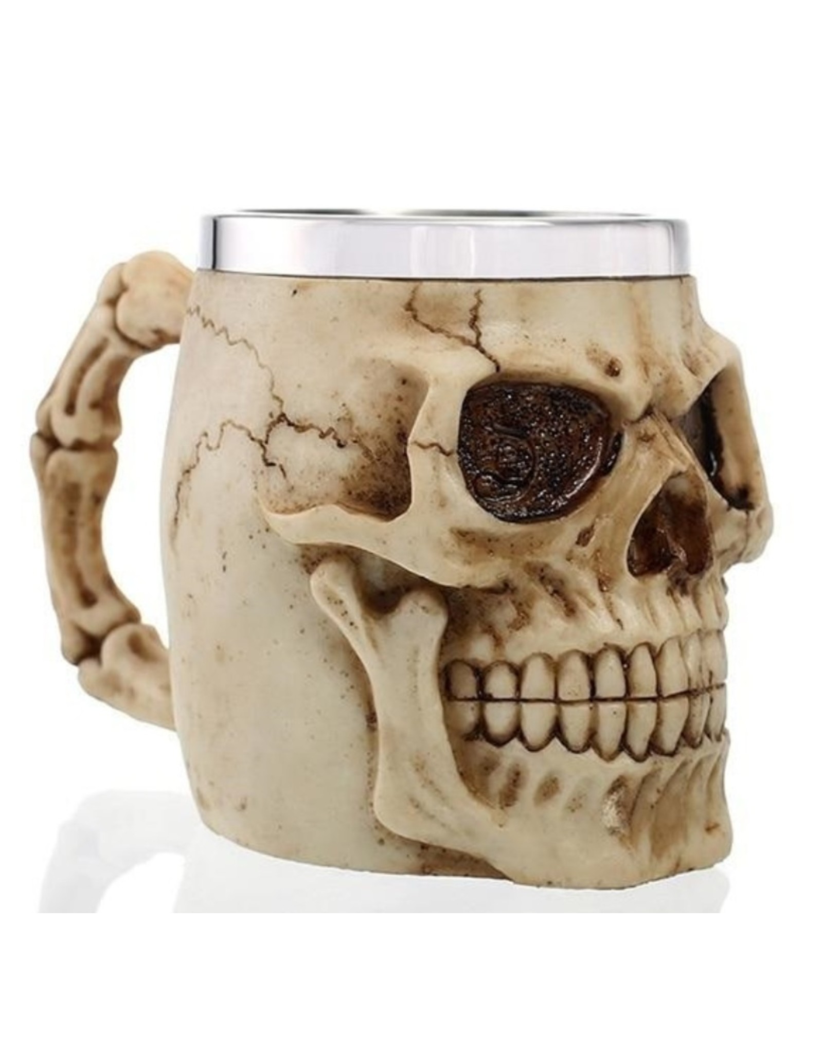 Dark Desire Tankards and mugs - Gothic tankard Skull (natural color)
