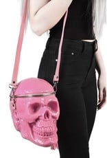 Killstar Gothic bags Steampunk bags - KillStar Grave Digger Skull handbag (Bubblegum)