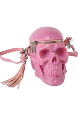 Killstar Gothic bags Steampunk bags - KillStar Grave Digger Skull handbag (Bubblegum)