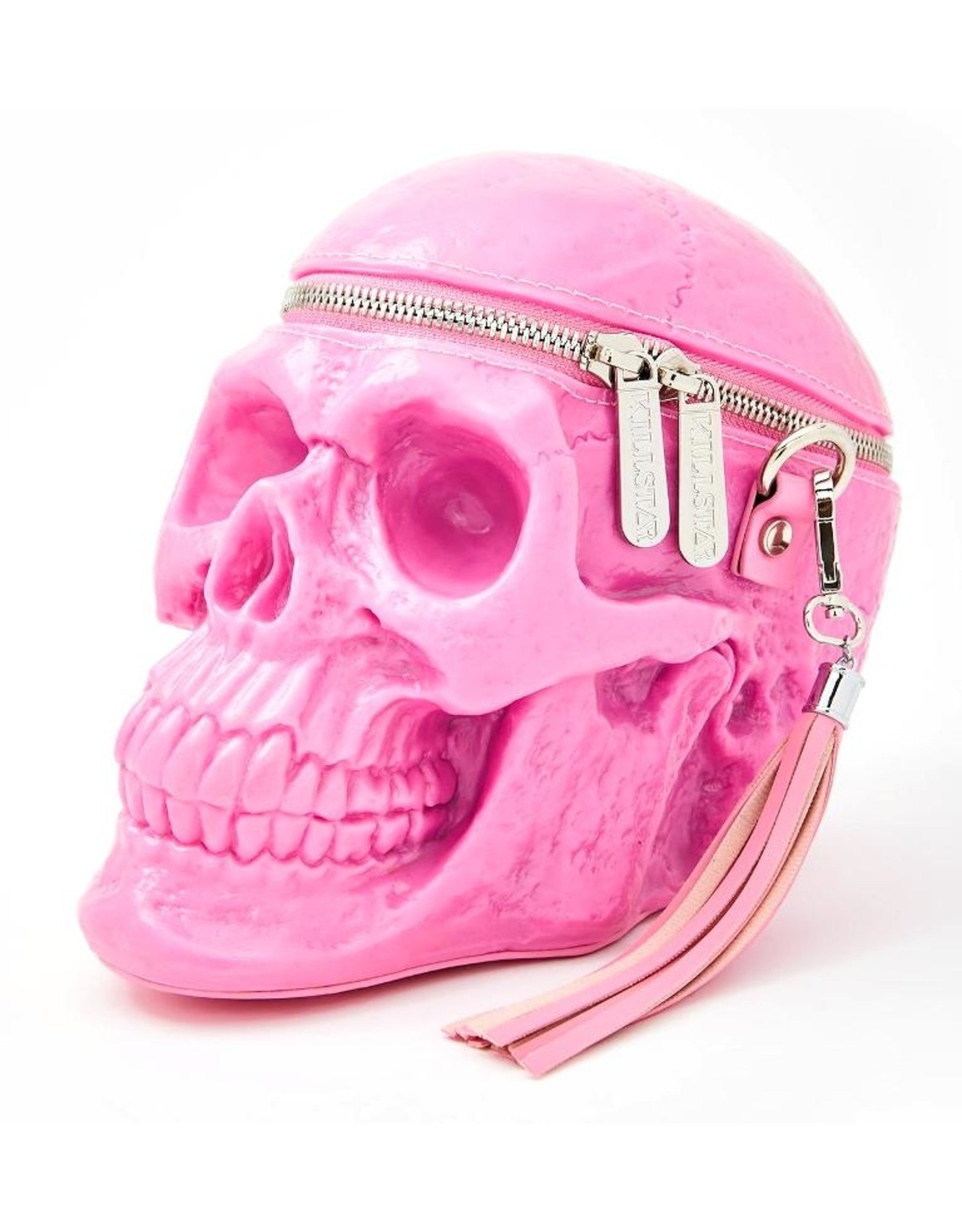 Killstar Gothic bags Steampunk bags - KillStar Grave Digger Skull handbag (Bubblegum)