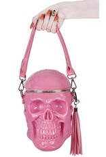 Killstar Gothic bags Steampunk bags - KillStar Grave Digger Skull handbag (Bubblegum)