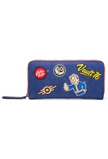 Fall Out Merchandise wallets - Fallout Vault 76 Denim wallet with patches