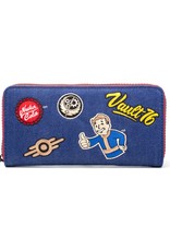 Fall Out Merchandise portemonnees - Fallout Vault 76 Denim portemonnee met patches