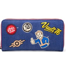 Fall Out Fallout Vault 76 Denim wallet with patches