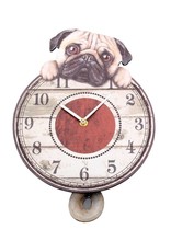 NemesisNow Giftware and Collectables - Puggin' Tickin' Dog Pendulum Clock Nemesis Now