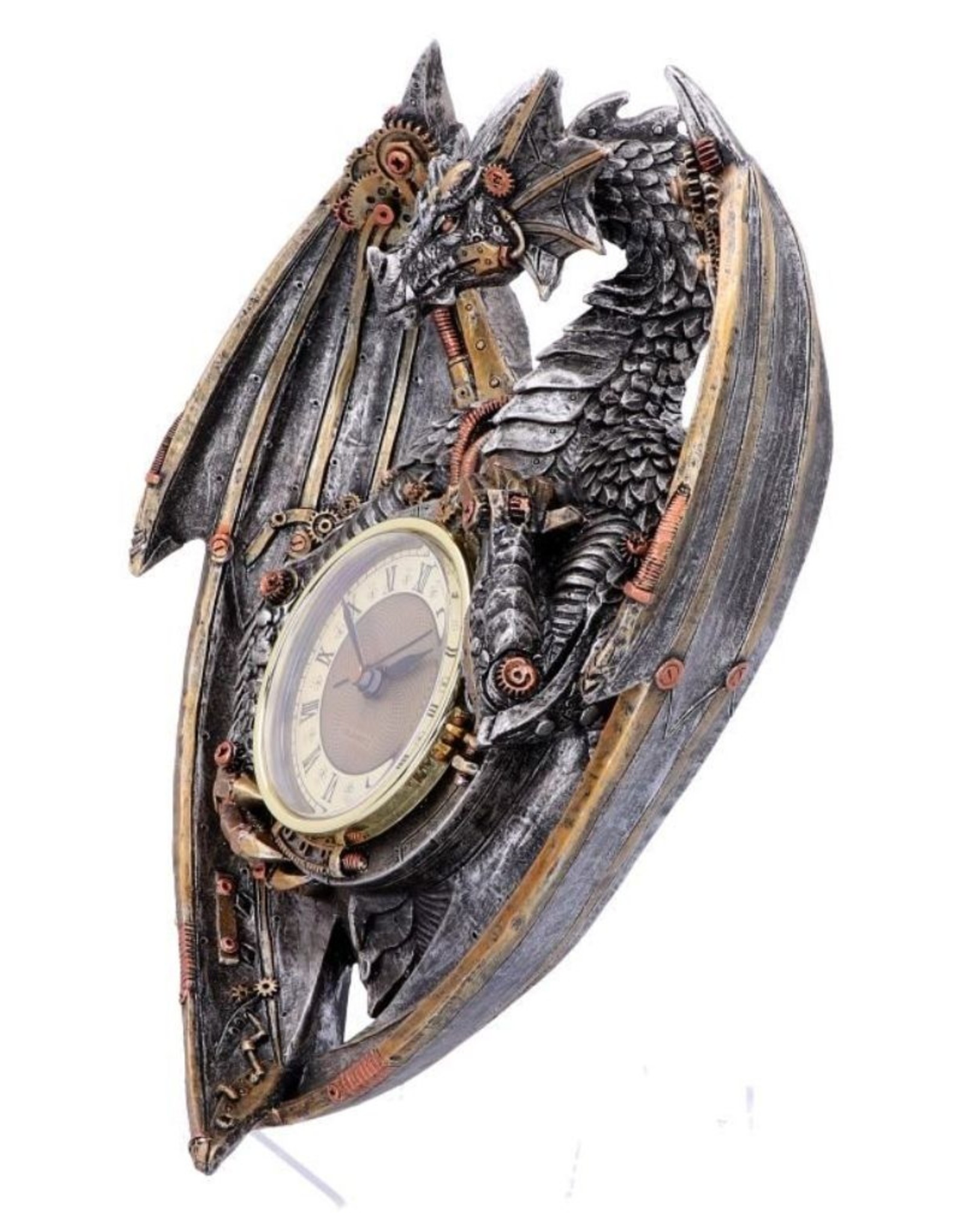 Alator Giftware and Collectables -  Steampunk Dragon Wall Clock Dracus Horologium Nemesis Now