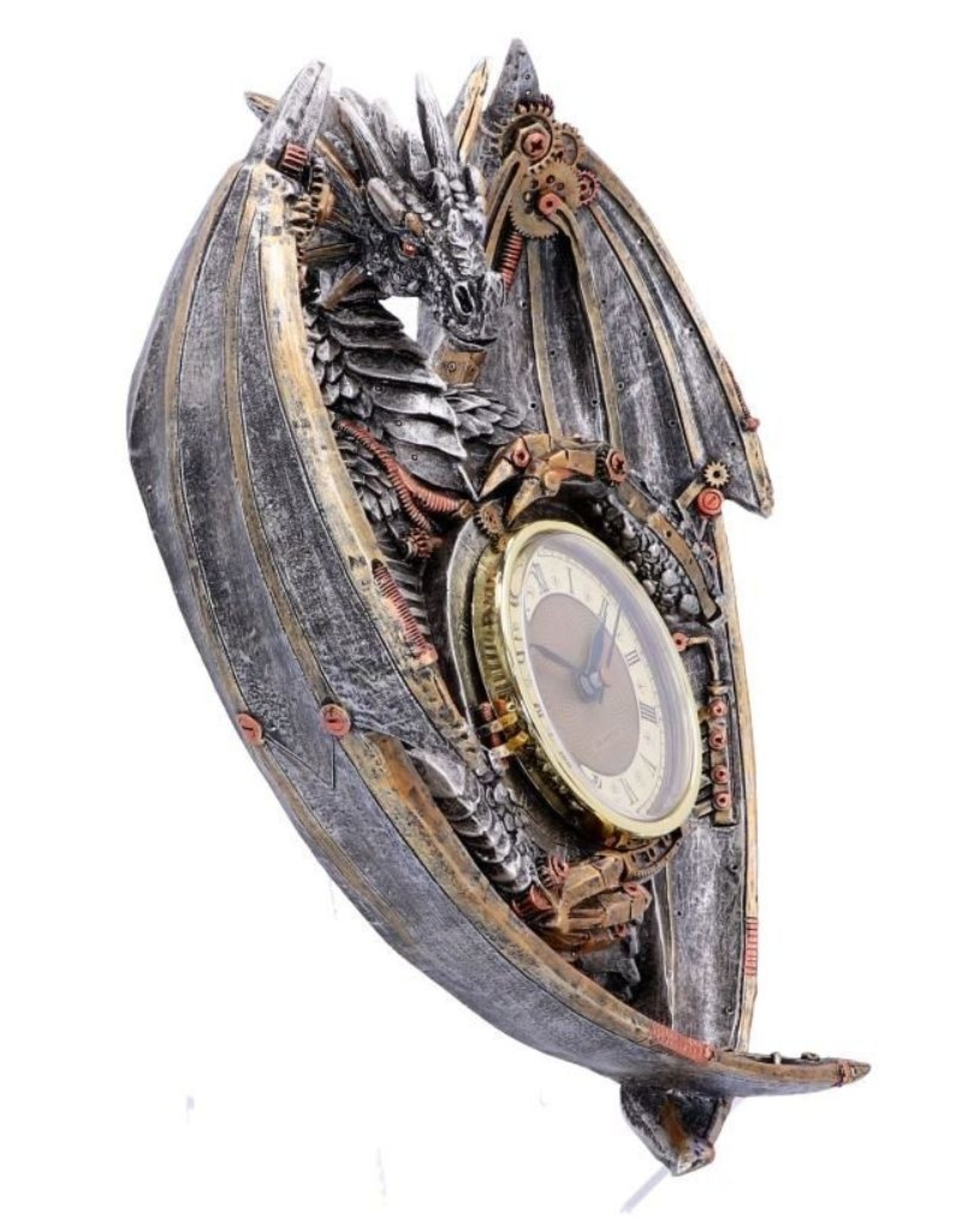 Alator Giftware en Collectables -   Steampunk Draak Wandklok Dracus Horologium Nemesis Now