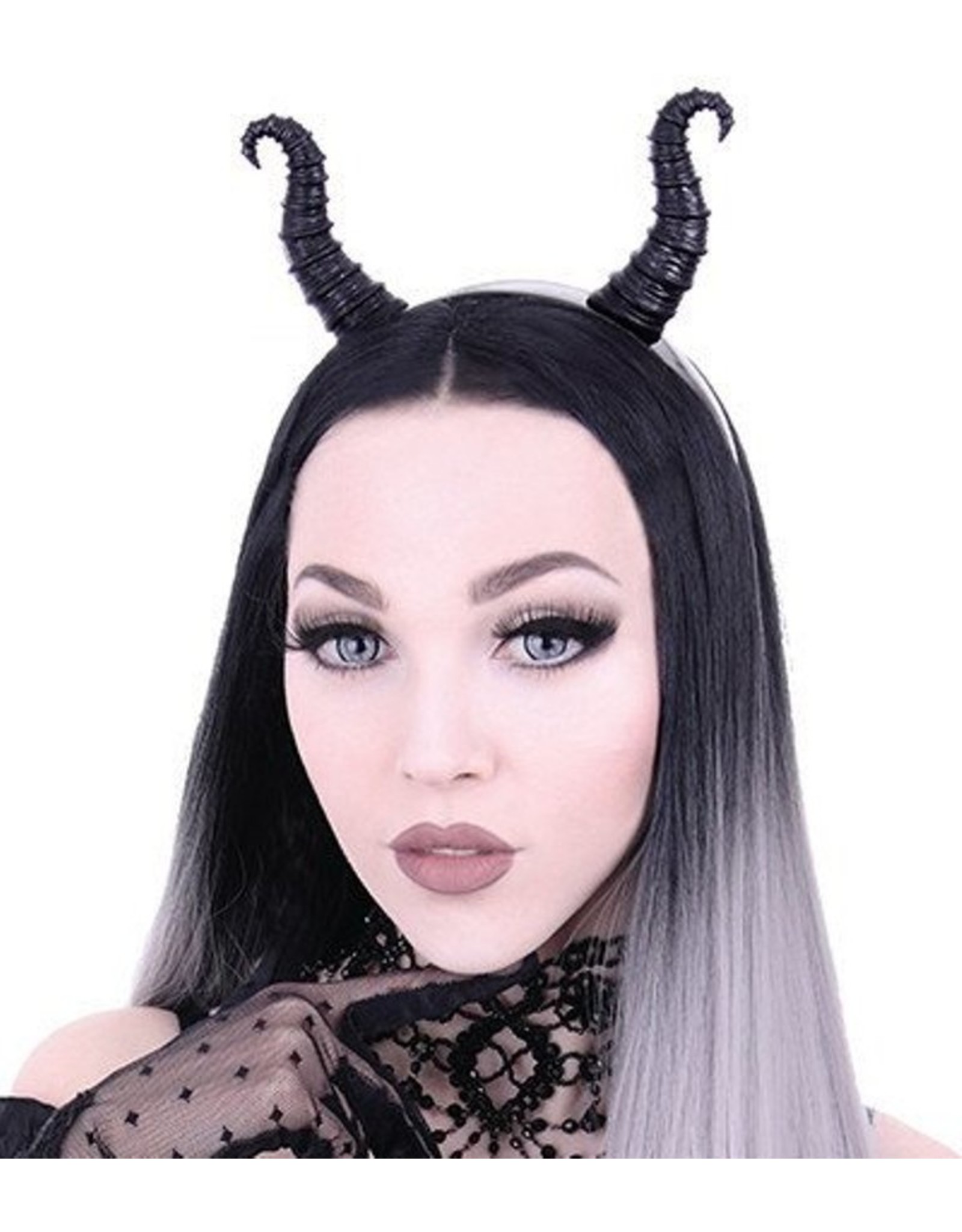 Restyle Gothic en Steampunk accessoires - Maleficent Hoorns Gothic en Fantasy haarband