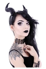 Restyle Gothic and Steampunk accessories - Long Horns Fantasy headband