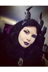 Restyle Gothic en Steampunk accessoires - Lange Hoorns Fantasy haarband