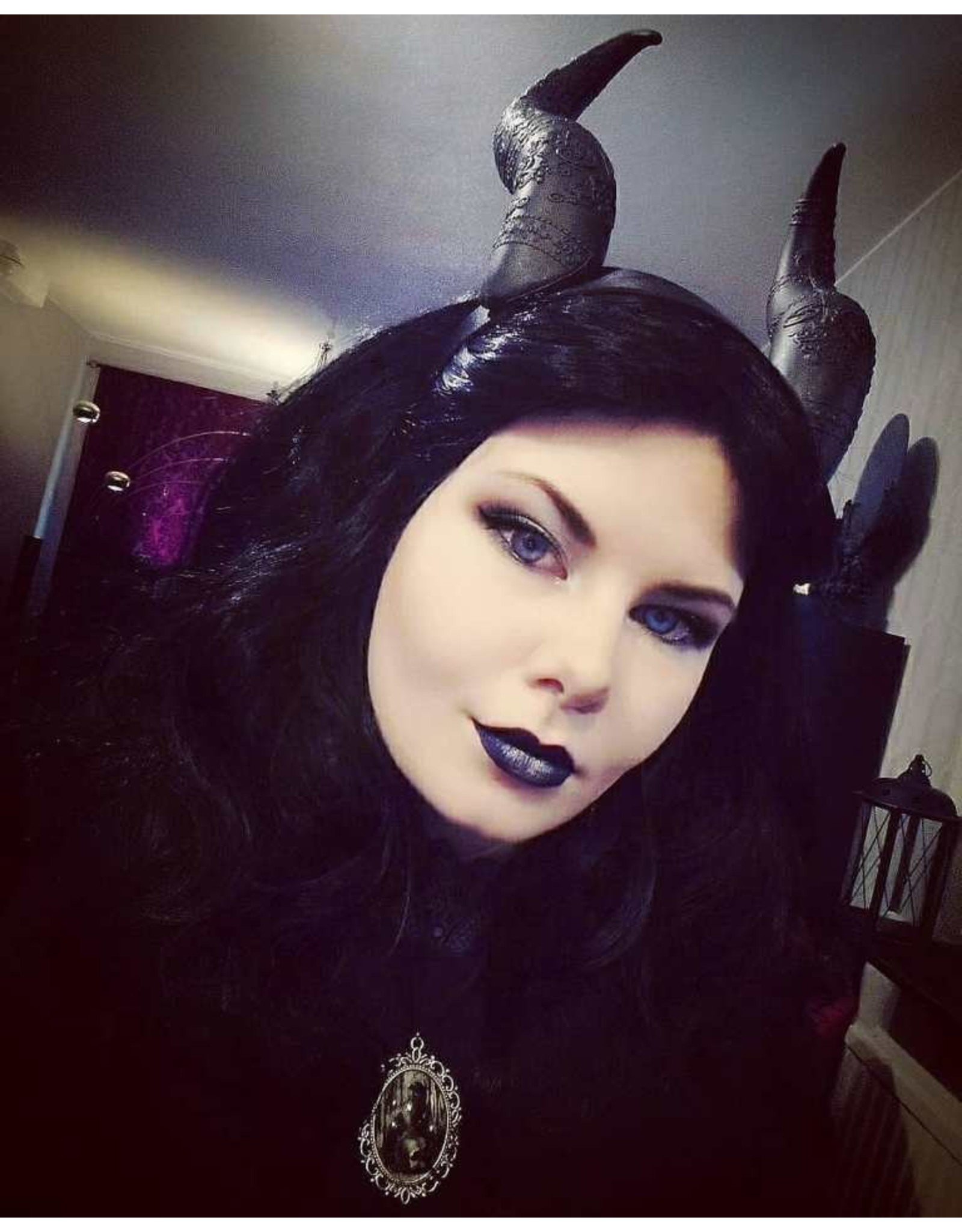 Restyle Gothic and Steampunk accessories - Long Horns Fantasy headband