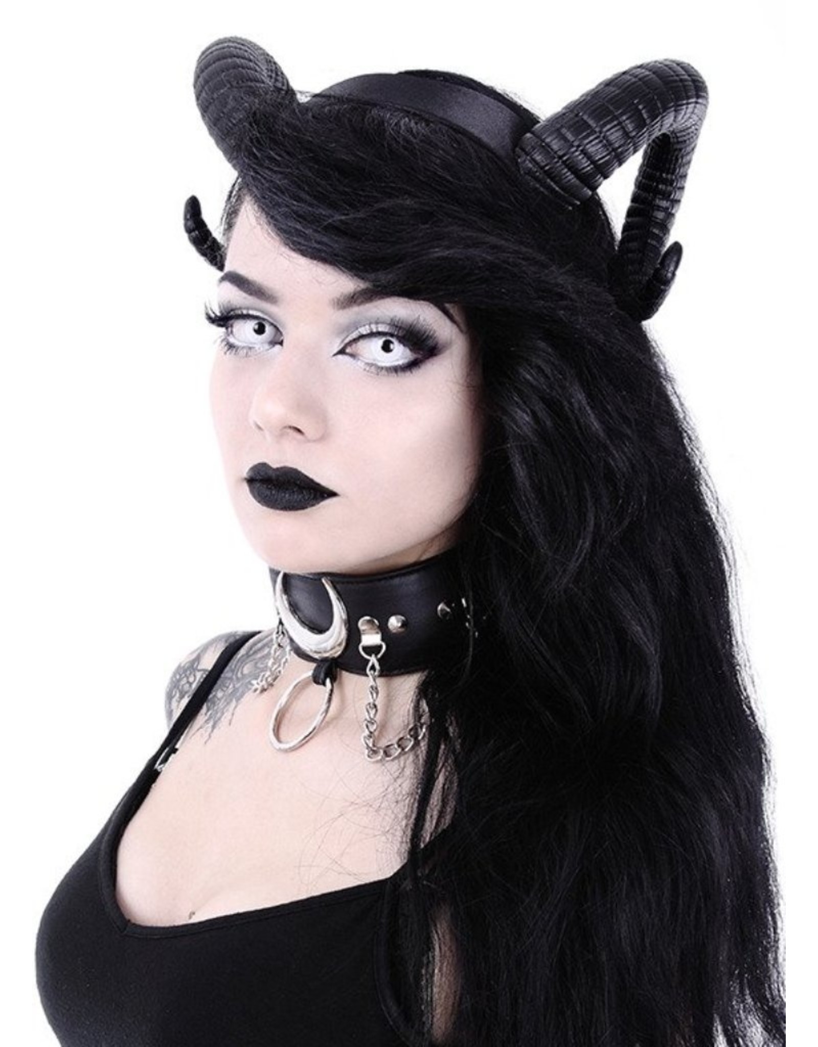 Restyle Gothic and Steampunk accessories - Ram Horns Gothic and Fantasy headband Sinister