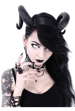 Restyle Gothic and Steampunk accessories - Ram Horns Gothic and Fantasy headband Sinister