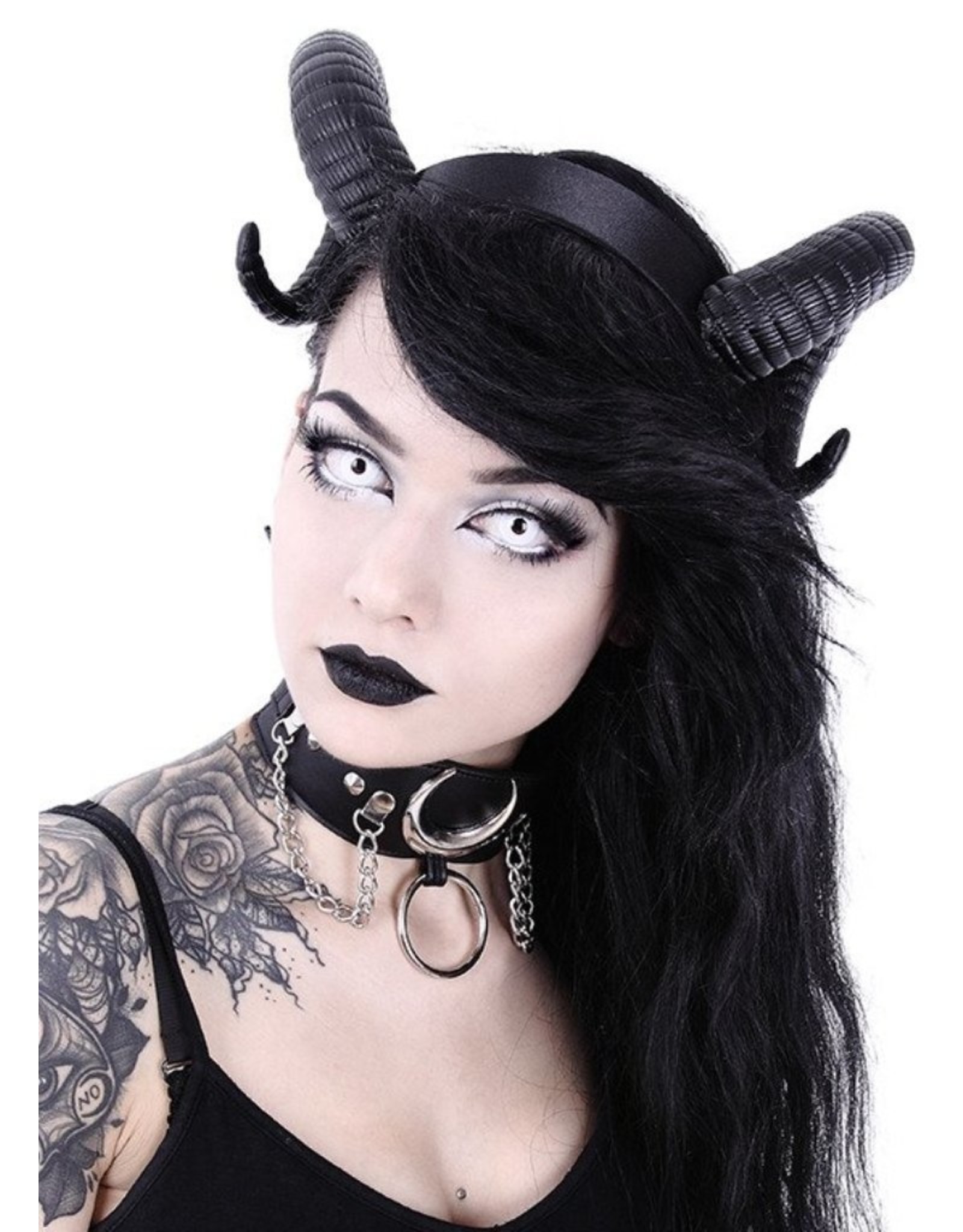 Restyle Gothic and Steampunk accessories - Ram Horns Gothic and Fantasy headband Sinister