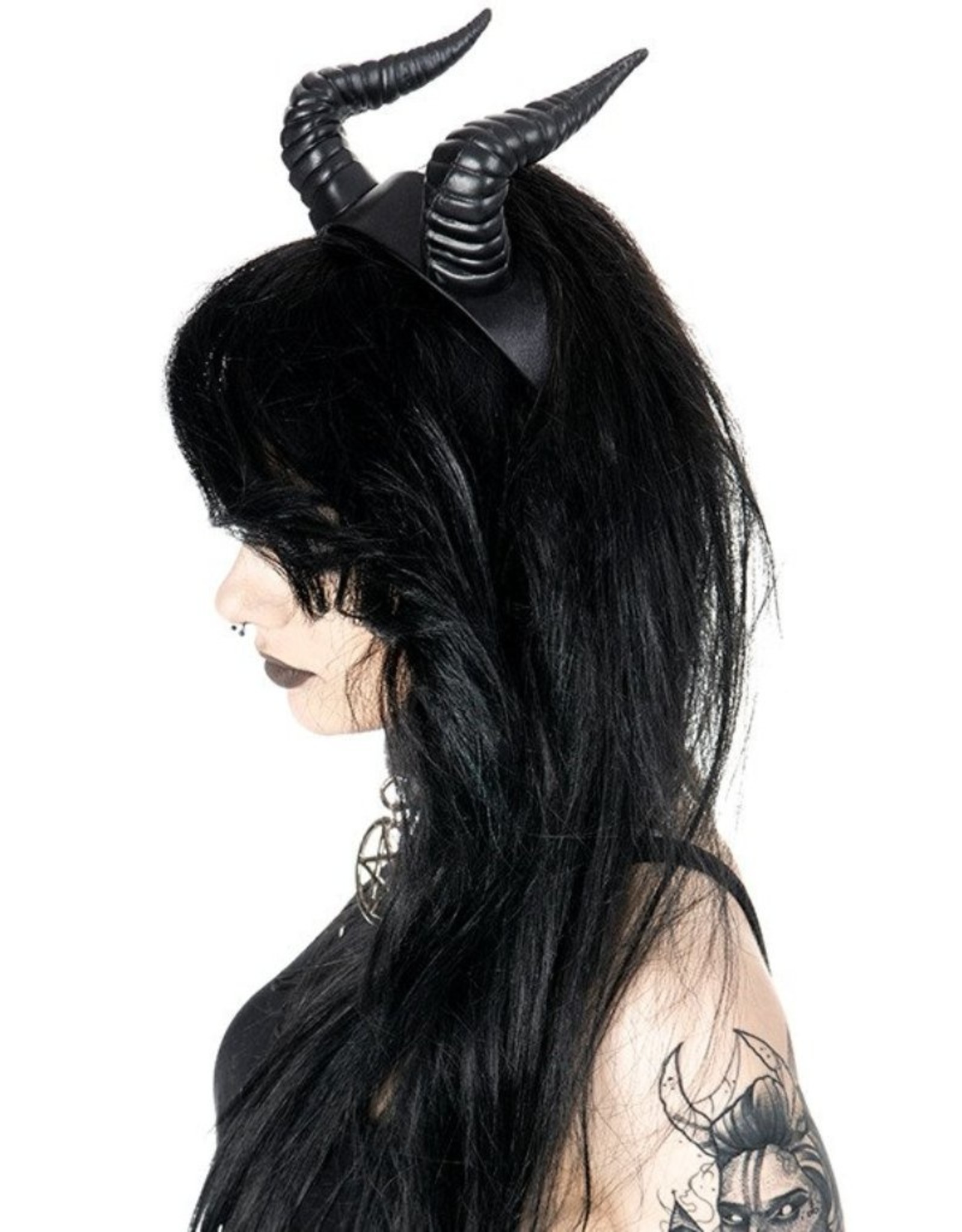 Restyle Gothic and Steampunk accessories - Fantasy Horns headband Beleth