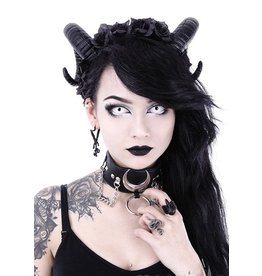 Restyle Ram Horns Sinister and Roses headband