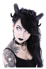 Restyle Gothic and Steampunk accessories - Ram Horns Sinister and Roses headband