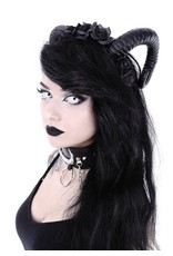 Restyle Gothic and Steampunk accessories - Ram Horns Sinister and Roses headband