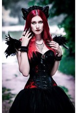 Restyle Gothic en Steampunk accessoires - Ram Hoorns Sinister en Rozen haarband