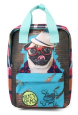 Krazymals Backpacks  and fanny packs -  Krazymals backpack Pug wearing glasses and hat